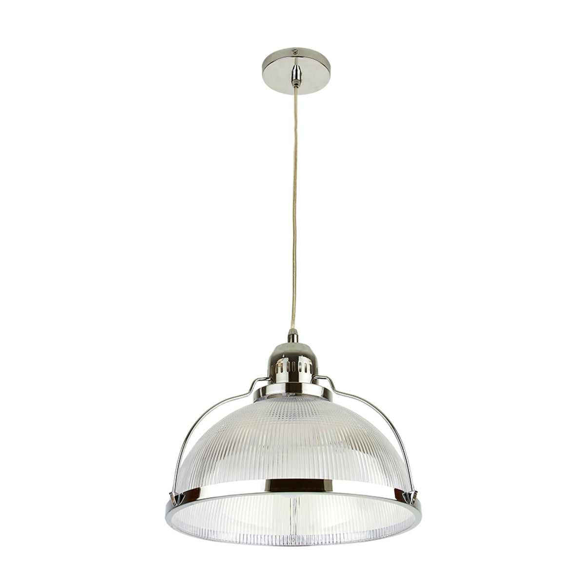 CANDIL LOME CROMADO/ PC RAYADO SUSPENDIDOS S/L 36W 100-240V E27 CTL-8073/CR