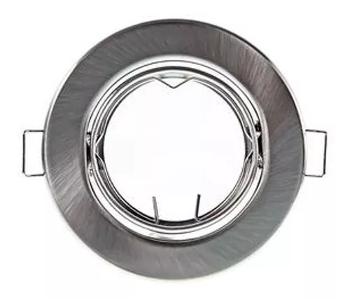 Base Empotrable LED Satinado Para MR11/MR16/GU5.3 EM8607/SA