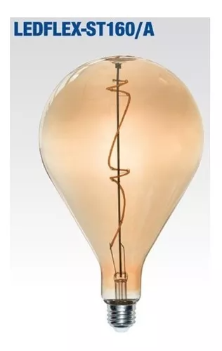 Lámpara Decorativa Gigante Ámbar Dimeable St160 4W 120V 140LM 20K E26 LEDFLEX-ST160/A