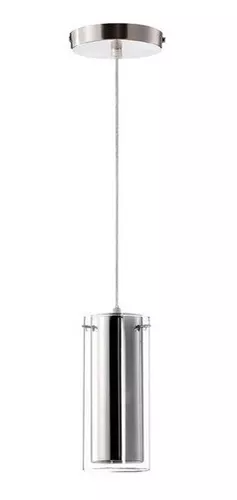 LAMPARA COLGANTE CROMADO 60W 127V E26/E27 TECNOLITE THPMC-03/C