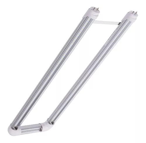 TUBO T8 LEDS 18W 6000K G13 (2 PINES) AC 85-240V TRANSPARENTE (DLM) CURVALUM