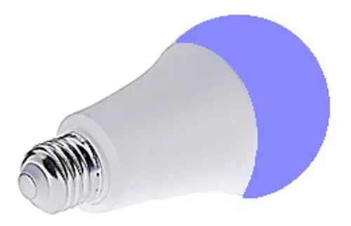 Foco LED Luz Negra Para Ver Colores Neón UV Ultra Violeta 6W 127V E26 A60LED6/BLB
