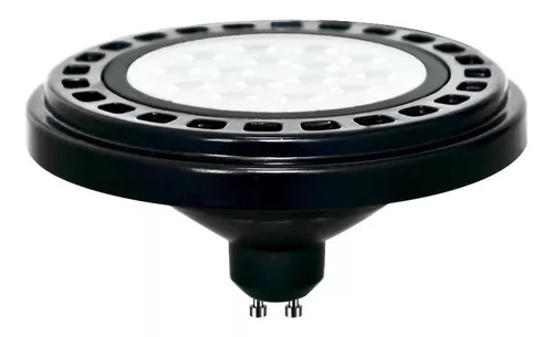 LAMPARA LED AR111 CARCAZA NEGRA LUZ BLANCO NEUTRO 15W 100-277V 1200LM 41K GU10 51964