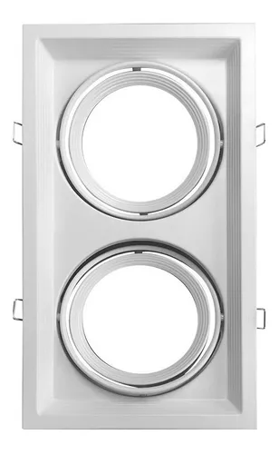 LUMINARIA LED DOBLE BLANCA PARA DOS LAMPARAS AR111 GU10 51983