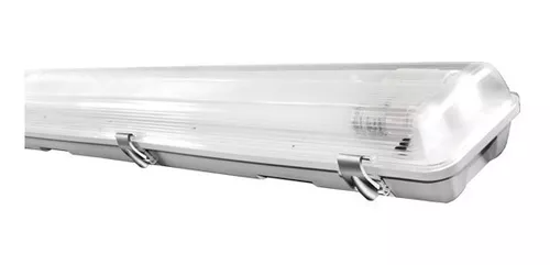 GABINETE A PRUEBA DE VAPOR PARA DOS TUBOS T8 9W CONEXIÓN DE 2 LADO 60CM 51139 APV NUEVO MODELO 57704 (LOS TUBOS LEDS SE VENDEN POR SEPARADO)