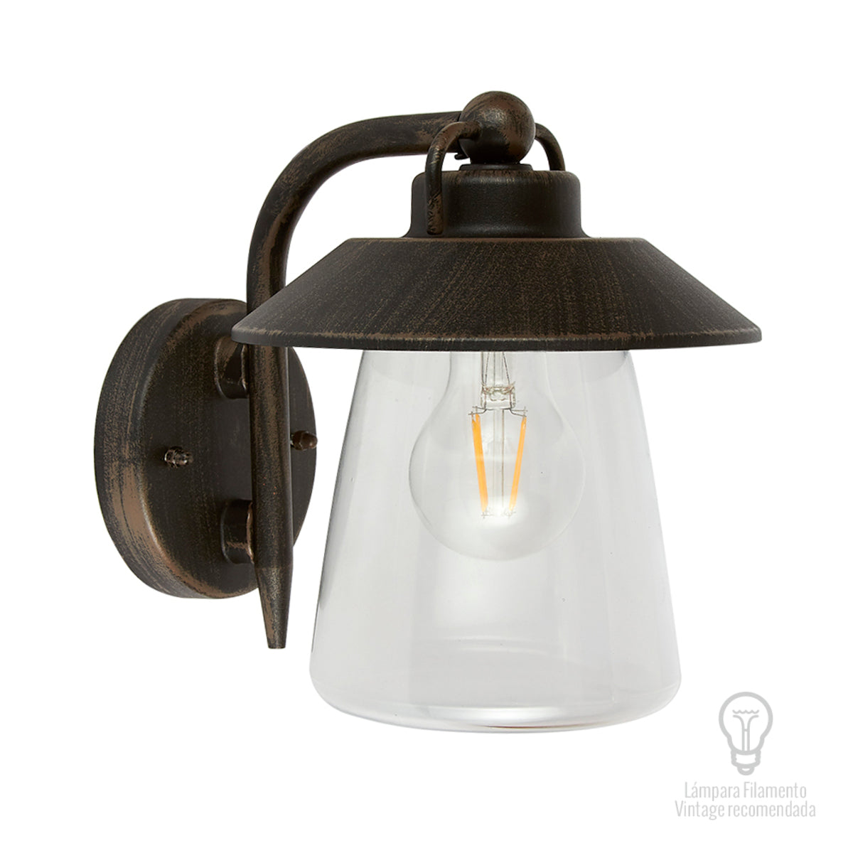 FAROL DE MURO PARA EXTERIOR S/L100-240VE27 FTL-3423/BA