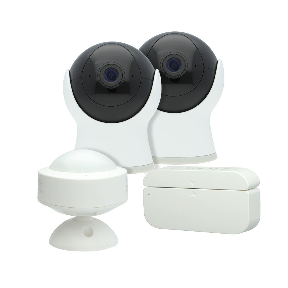 KIT SMART 2 CAMARAS 1 SENSOR DE APERTURA Y 1 SENSOR DE MOVIMIENTO KITASEGTCW