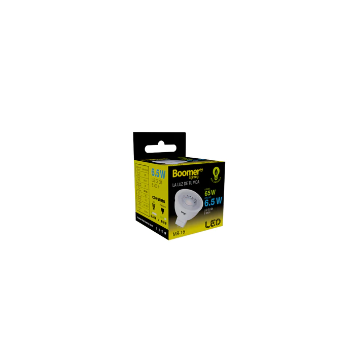 LÁMPARA FOCO LED MR16 6.5W 100-240V 65K FOLBOMR166.56500