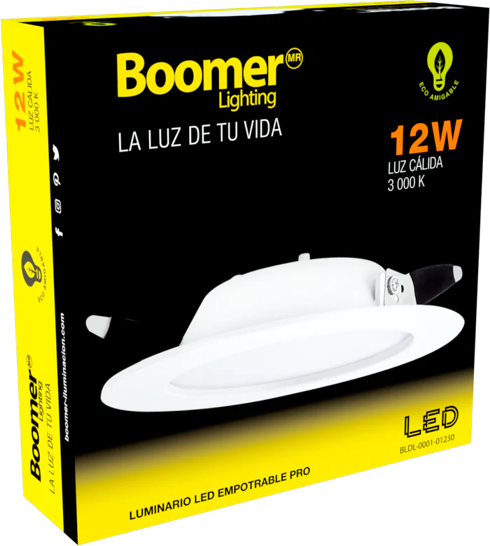 EMPOTRABLE LED PRO PANDORA BLANCO 12W 127V 30K BLDL-0001-01230