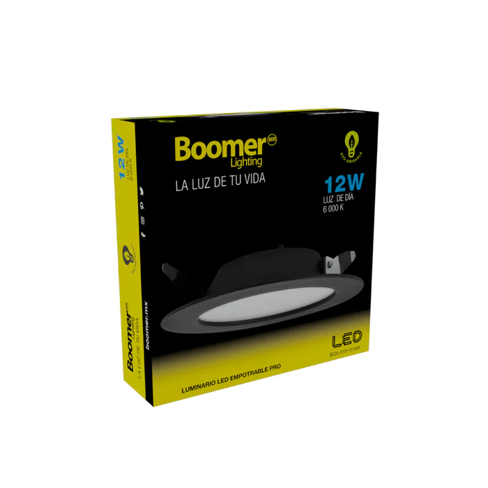 EMPOTRABLE LED PRO SATIN TITÁN NEGRO 12W 127V 60K BLDL-0101-01260