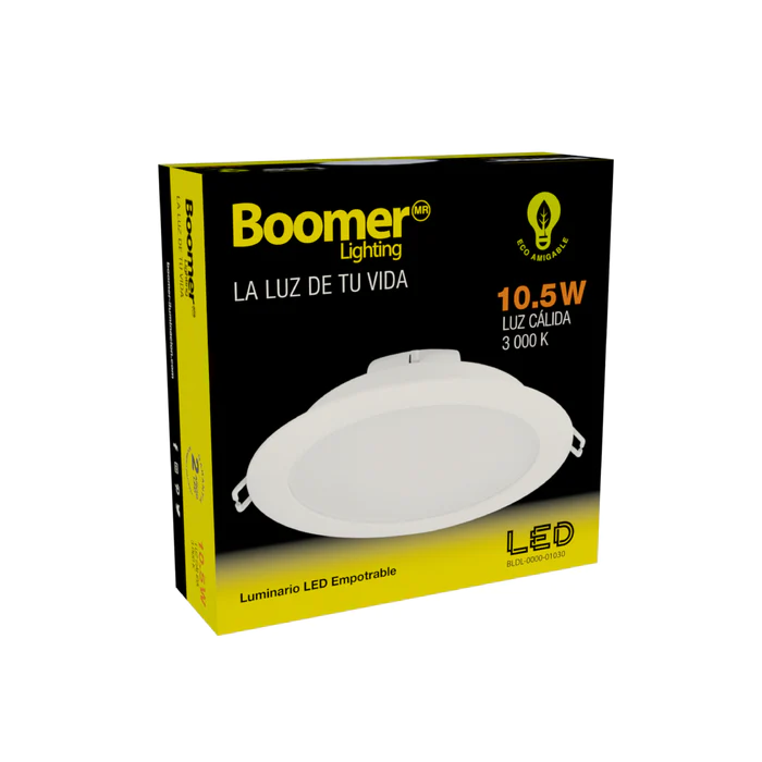 LUMINARIO LED EMPOTRABLE PARA INTERIORES 10.5W 100-240V 30K BLDL-0000-01030
