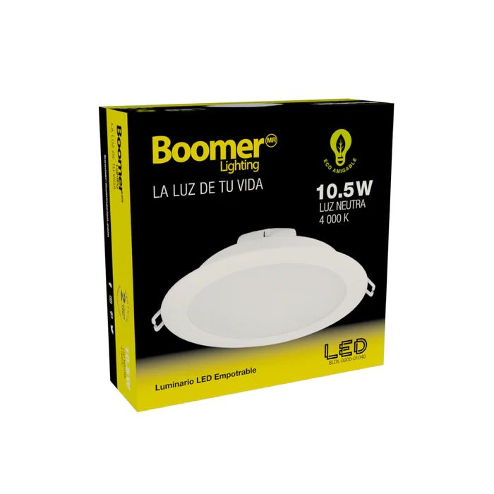 LUMINARIO LED EMPOTRABLE PARA INTERIORES 10.5W 100-240V 40K BLDL-0000-01040