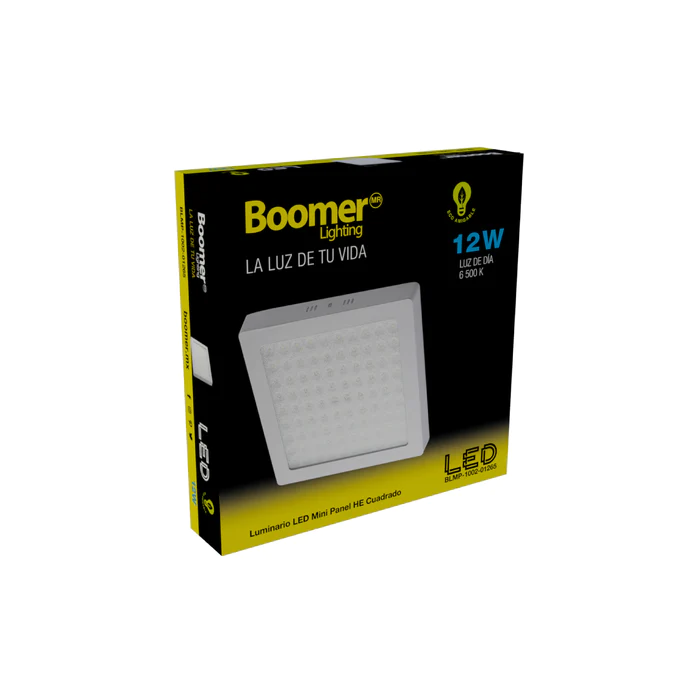 MINI PANEL LED PARA INTERIORES DE TECHO BLANCO HYDRA 12W 100-240V 1080LM 65K BLMP-1002-01265