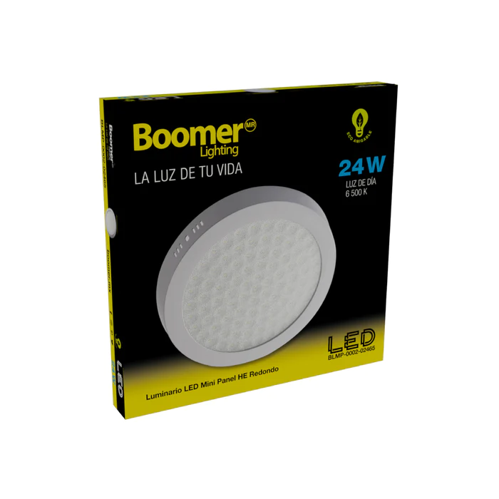 MINI PANEL LED REDONDO BLANCO CARINA 24W 100-240V 2400LM 65K BLMP-0002-02465