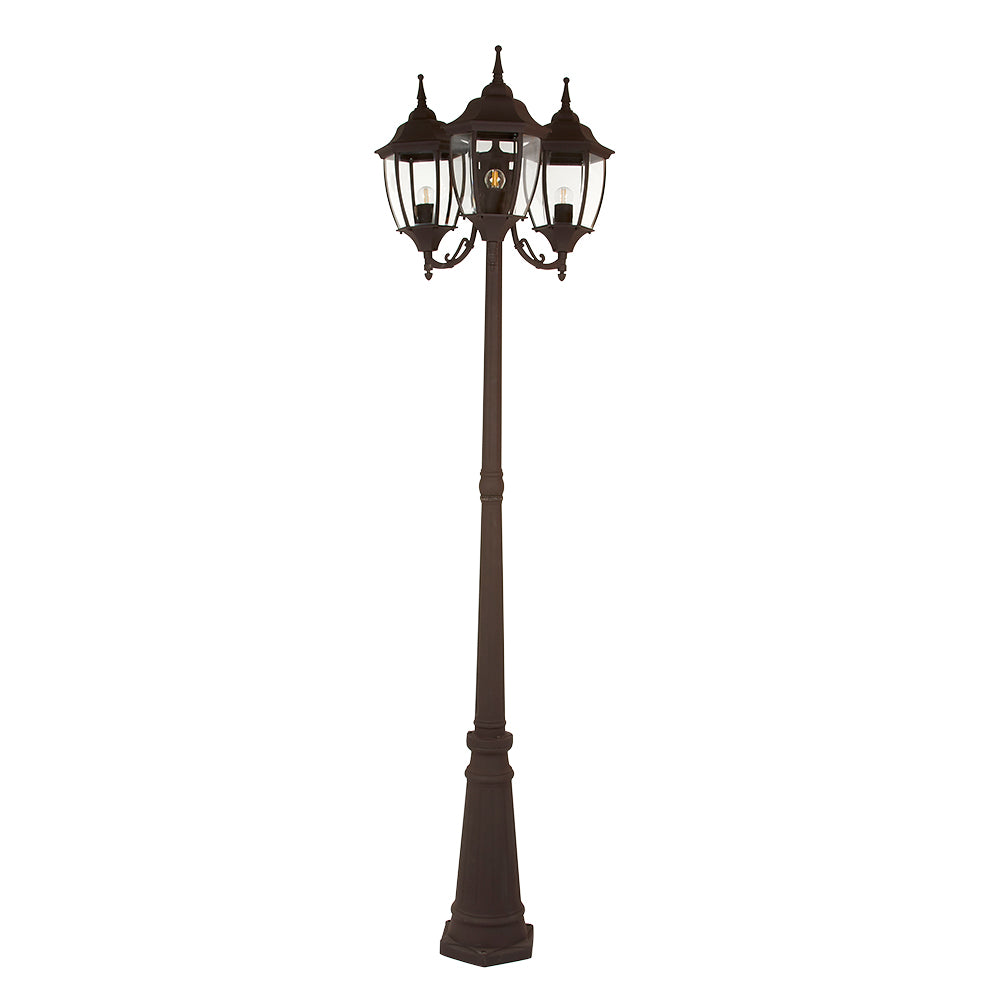 POSTE DE LUZ PARA EXTERIORES CAFÉ BADALONA 78W 100-240V E27 X3 PFT-6004-3/CF