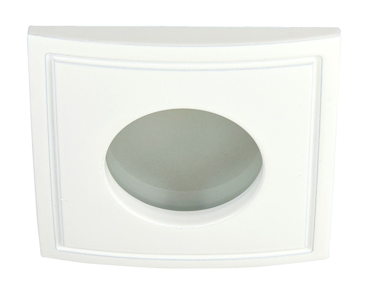 LÁMPARA INTERIOR PARA EMPOTRAR LED BLANCO DE TECHO A PRUEBA DE VAPOR Y HUMEDAD PARA REGADERAS Y VESTIDORES ADRIA II 50W 100-240 GX5.3 YD-103/B