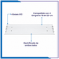 Gabinete para 4 tubos T8 LUMMI CAN4X18