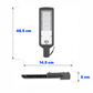 SUBURBANA STREETLIGHT CON FOTOCELDA 100W 10,000LM 65K LUZ FRÍA LUMICRAFT LDKM100W