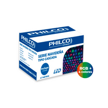 SERIE NAVIDEÑA LED RGB TIPO CASCADA 4.7MTS 8 EFECTOS PHILCO 57697