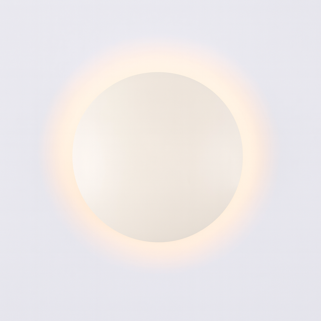 LÁMPARA DE MURO DECORATIVA CIRCULAR BLANCO 12CM 10W CCT MULTI-TEMPERATURA LUMMI 1215