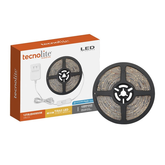 TIRA LED 5M 12W 40K LUZ NEUTRA TECNOLITE 12TIRLED40MV5M
