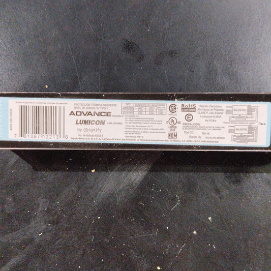 PH913701235110 ADVANCE BALASTRA 2X54W 120-277V ICN2S54-N 35M