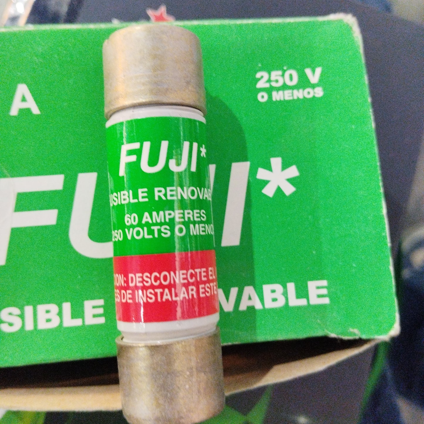Fusible Renovable 60A 350V FF-60 Mca. FUJI