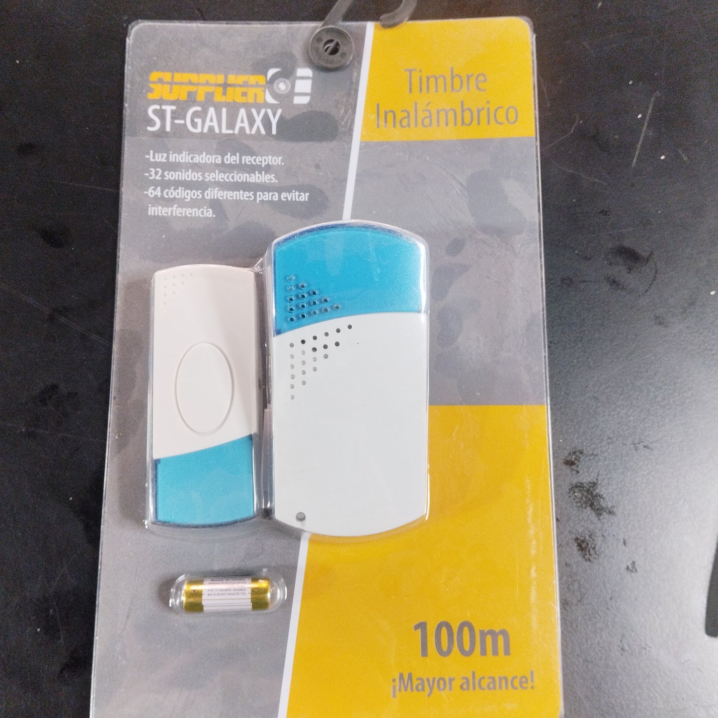 GS ST-GALAXY Timbre inalámbrico 32 sonidos seleccionables 64 códigos diferentes p/evitar interferencia (ST-GALAXY)