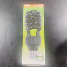 FOCO LED ESPIRAL NEGRO 20W 100-127V LUZ NEGRA/UV E27 HEL-20W/BLB