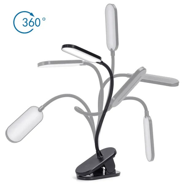 LÁMPARA DE LECTURA CLIP 2.5W 40K LUZ NEUTRA ATENUABLE AIGOSTAR 685498