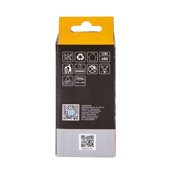 FOCO LED G45 E27 10W 800LM 30K LUZ CÁLIDA AIGOSTAR 684231