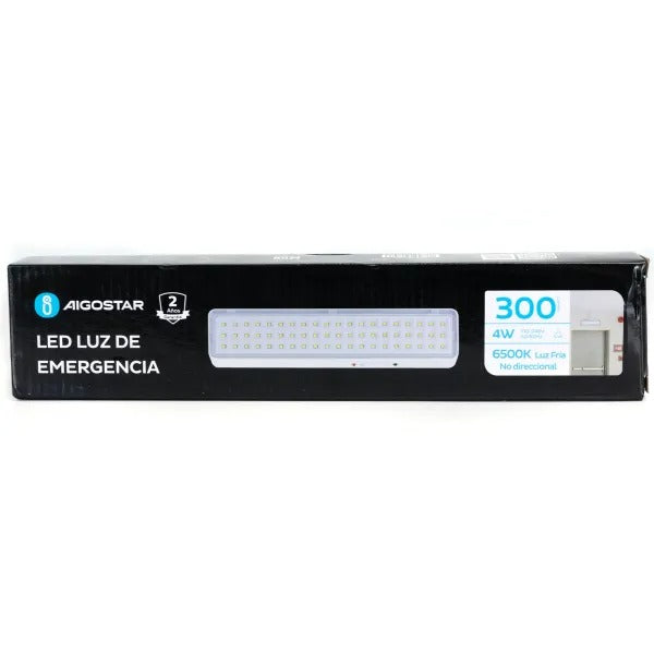 LÁMPARA DE EMERGENCIA CON 60 LEDS  1.2W 2-5 HORAS 65K LUZ FRÍA AIGOSTAR 682206