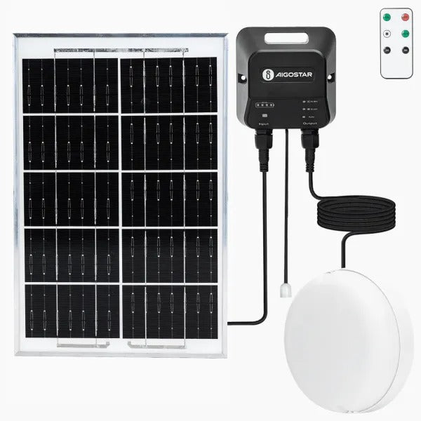 LÁMPARA LED A PRUEBA DE HUMEDAD SOLAR 70W 65K LUZ FRÍA AIGOSTAR TIPO PANEL 705882