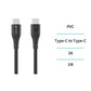 CABLE DE DATOS Y CARGA RAPIDA 1 METRO USB TIPO C 60W 3A AIGOSTAR 606301 CARGADOR