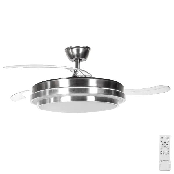 VENTILADOR RETRÁCTIL LED 36W ATENUABLE CCT MULTI TEMPERATURA AIGOSTAR 061505