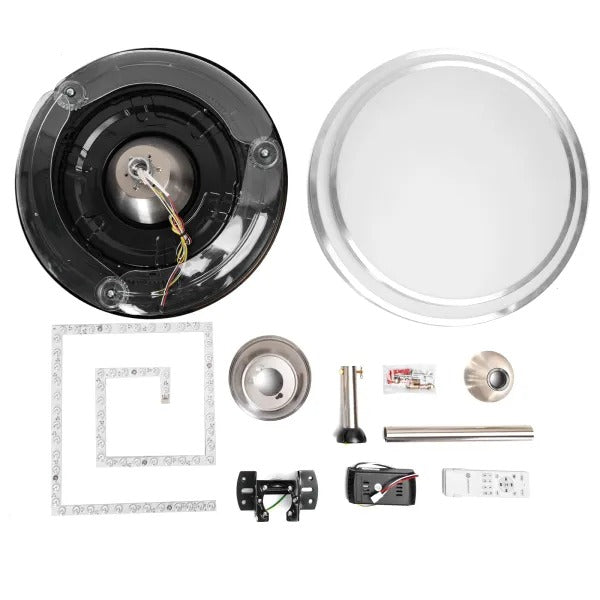 VENTILADOR RETRÁCTIL LED 36W ATENUABLE CCT MULTI TEMPERATURA AIGOSTAR 061505