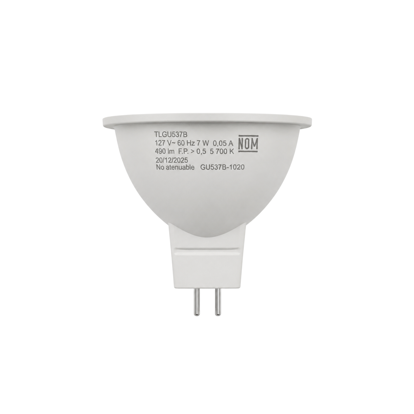 FOCO LED MR16 GU5.3 7W 450LM 65K LUZ FRÍA TISHMAN TLGU537B