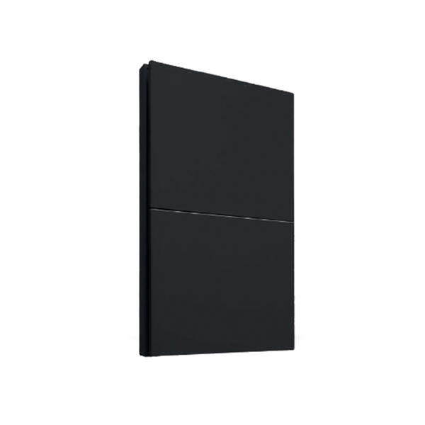 PLACA APAGADOR DOBLE INTERRUPTOR 3 VÍAS NEGRO LUXURY ARTLITE APL-602