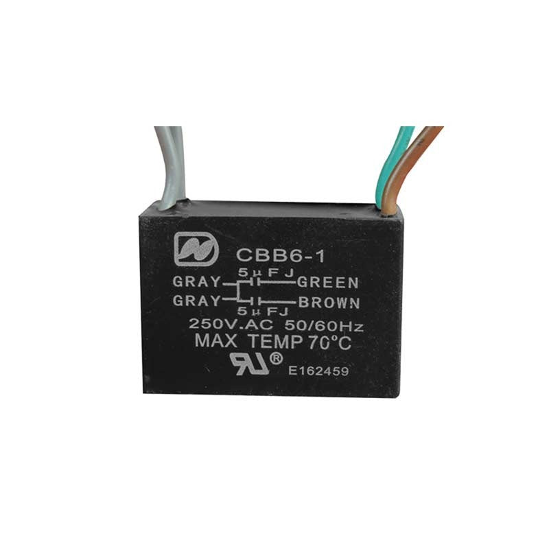 CAPACITOR PARA VENTILADOR 5+5 250VAC 50-60HZ SUPPLIER SV-5+5