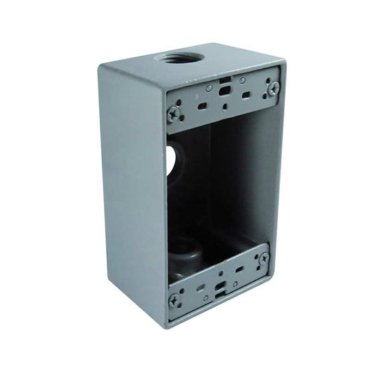 CAJA RECTANGULAR 1/2″ 3 SAL. ALUMIN. ARGOS 9840010
