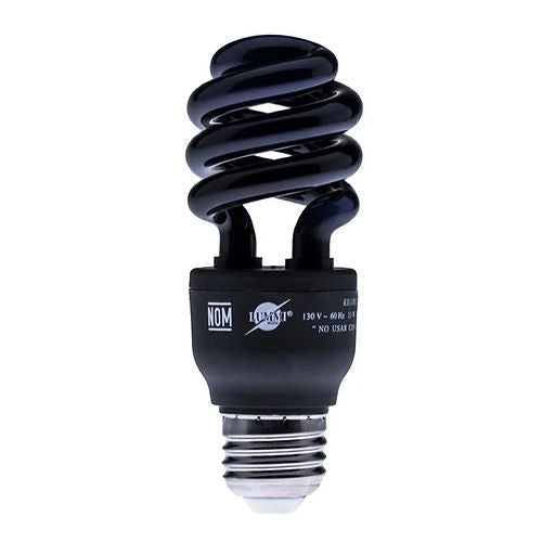 FOCO ESPIRAL MINI 10W E26 130V. LUZ NEGRA