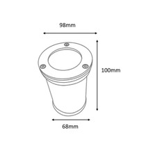 EMPOTRABLE PISO MR16 IP65 (FOCO NO INCLUIDO) GEOPOWER LE010