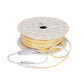 ROLLO DE 25MTS DE TIRA COB LED CONTINUO LUZ FRIA 127V FLEXIBLE CON CORTE CADA 25CMS LUMICRAFT COB127VW MANGUERA PLANA SUPER FLEXIBLE 6500K