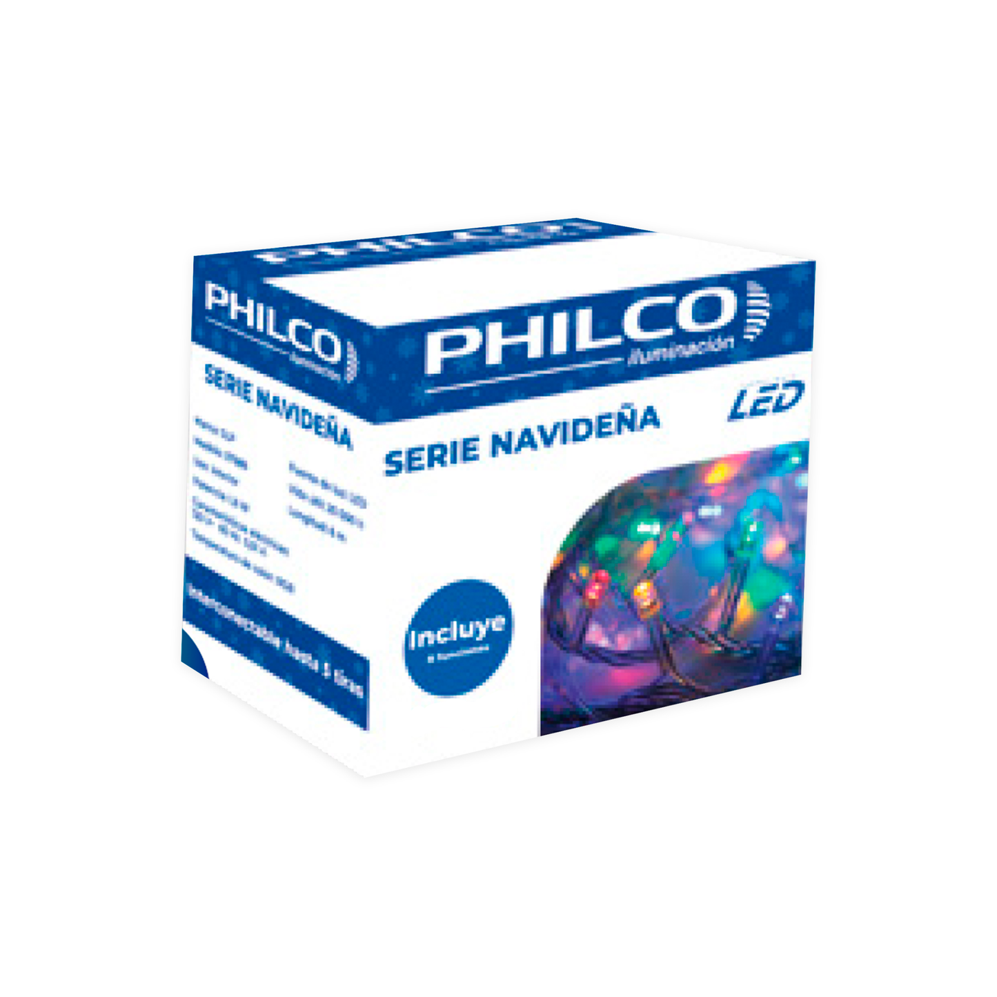 SERIE NAVIDEÑA LED RGB 10MTS 8 EFECTOS PHILCO 57690