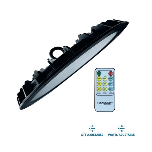 CAMPANA LED UFO 200W POTENCIA Y TEMPERATURA AJUSTABLE CCT TECNOLED CW-200W-3CCT