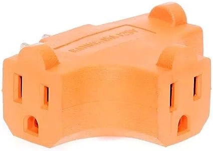 ADAPTADOR TRIPLE NARANJA