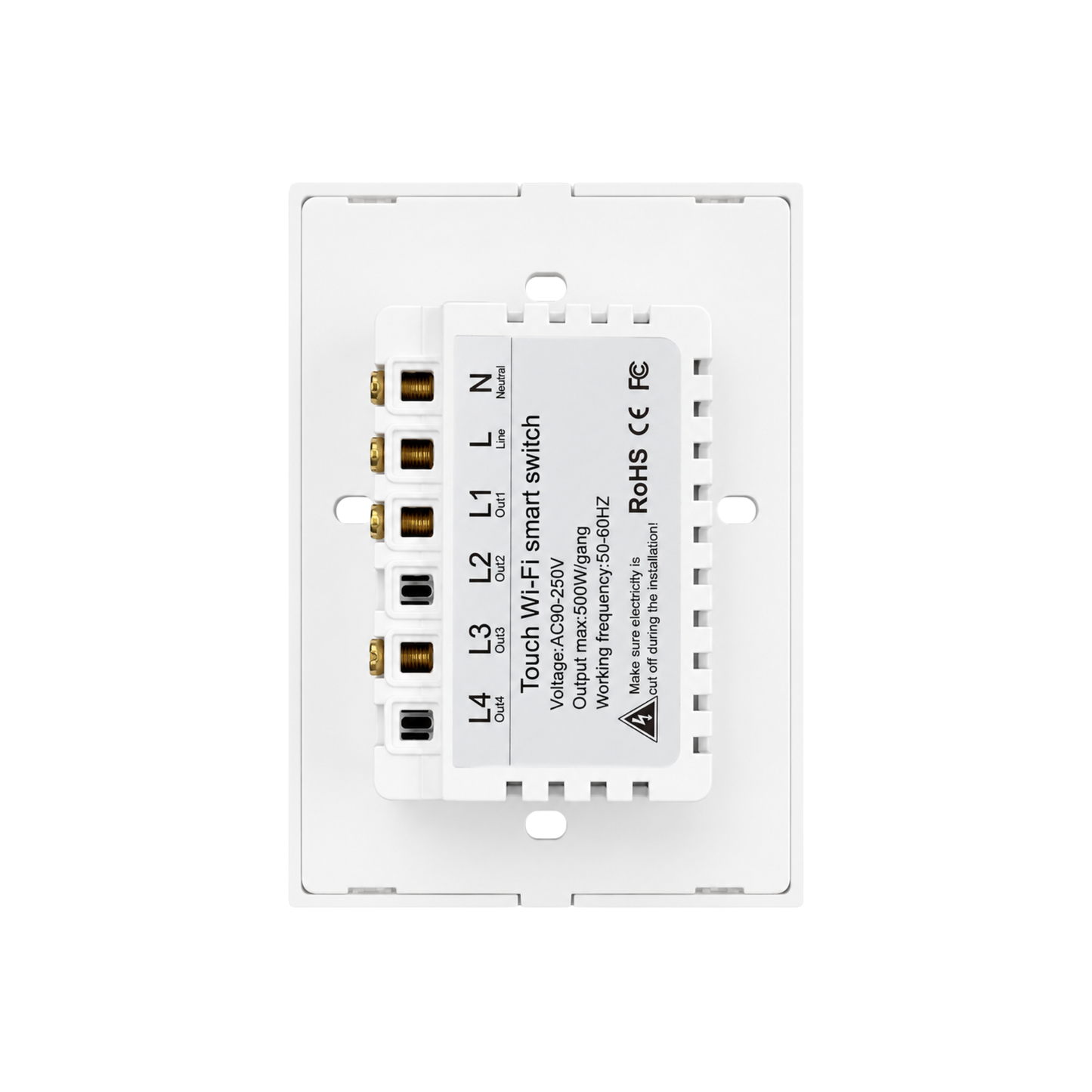 APAGADOR DOBLE SMART INTELIGENTE WIFI ALEXA APP SMART HOME REQUIERE CABLE NEUTRO
