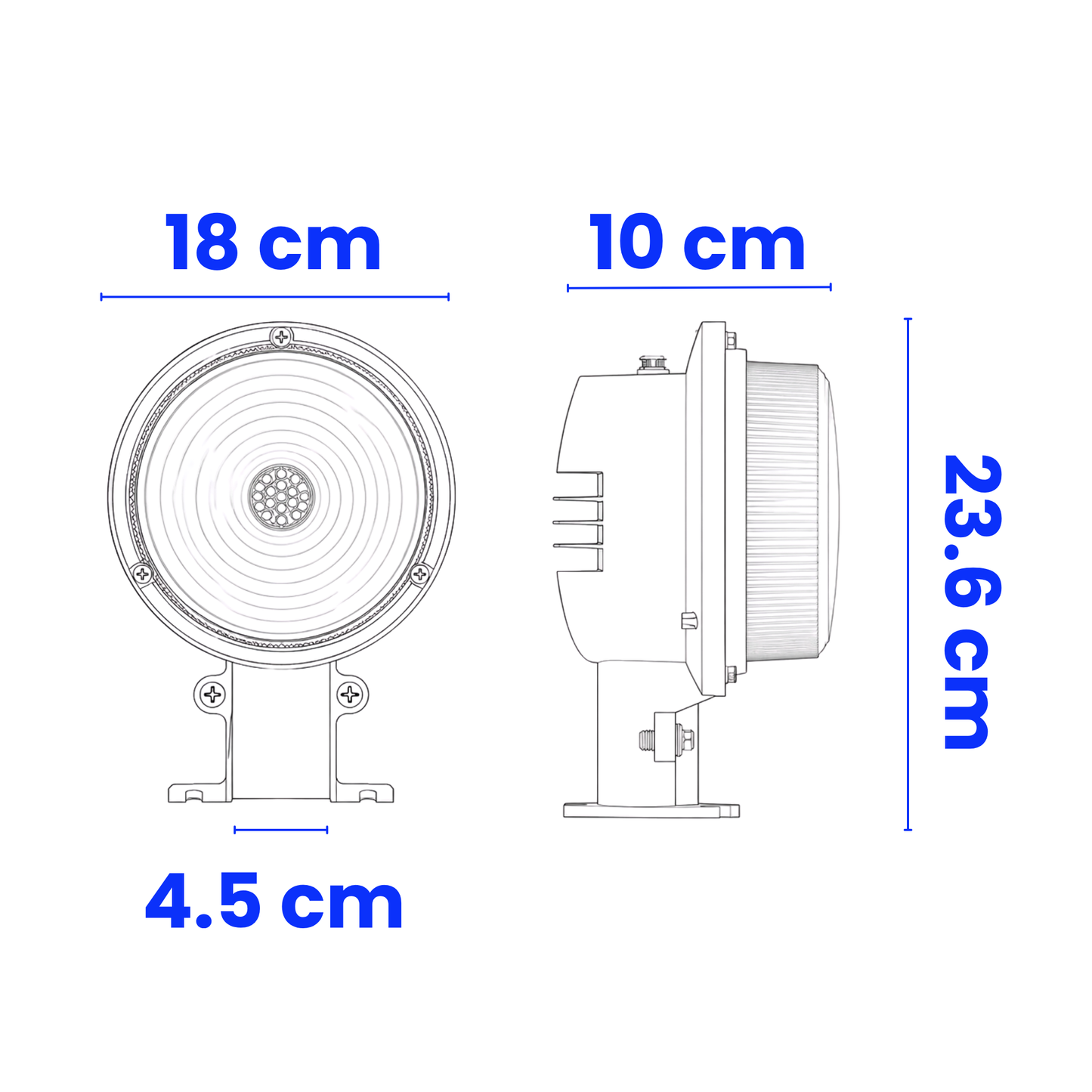 SUBURBANA STREETLIGHT LED CON FOTOCELDA EXTERIOR 40W 4,800LM 50K LUZ FRÍA TISHMAN TLSUB40