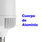 LAMPARA LED TOLEDO ALTA POTENCIA BLANCO FRIO 90W 110-240V 9100LM 65K E39/E40 51722