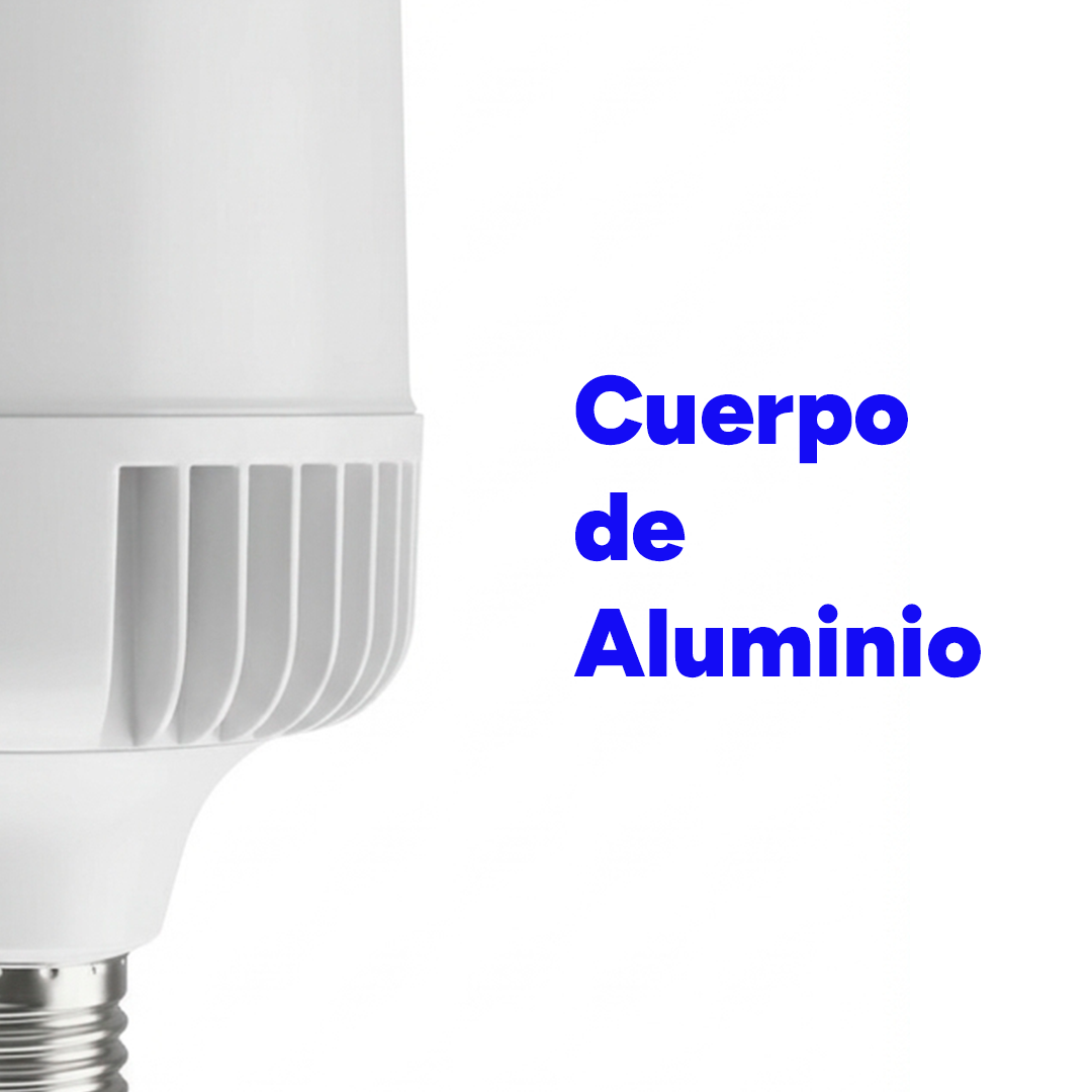 LAMPARA LED TOLEDO ALTA POTENCIA BLANCO FRIO 90W 110-240V 9100LM 65K E39/E40 51722